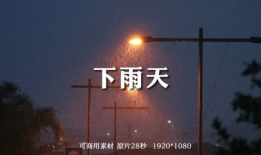 下雨天视频,捕捉城市雨景的瞬间